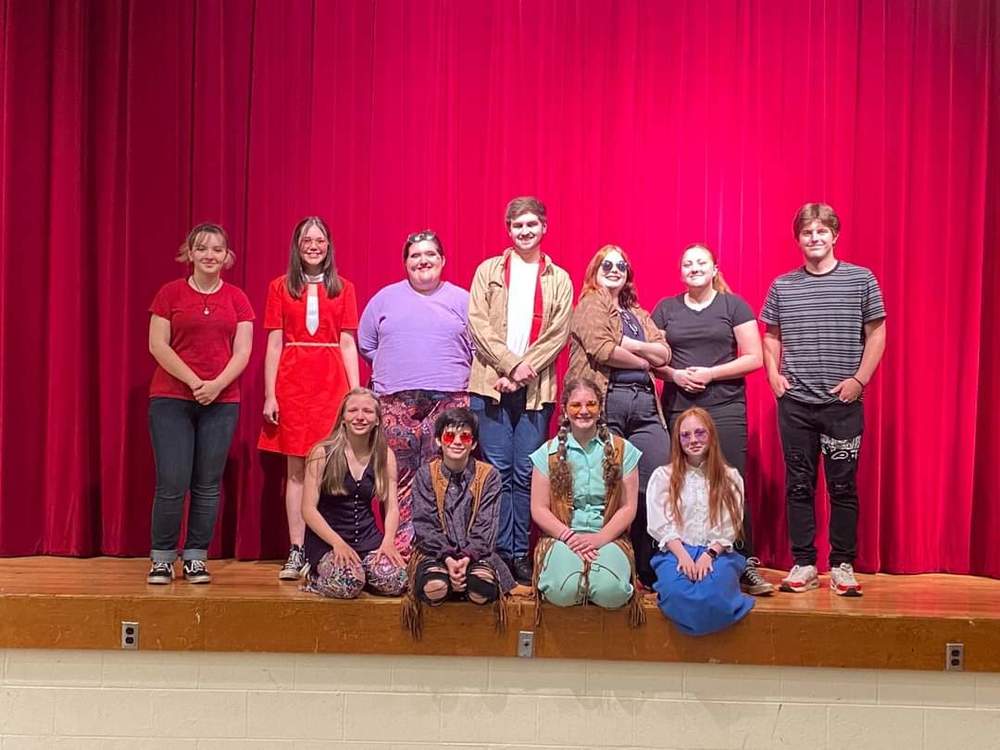 HHS Students in the cast of Godspell Jr