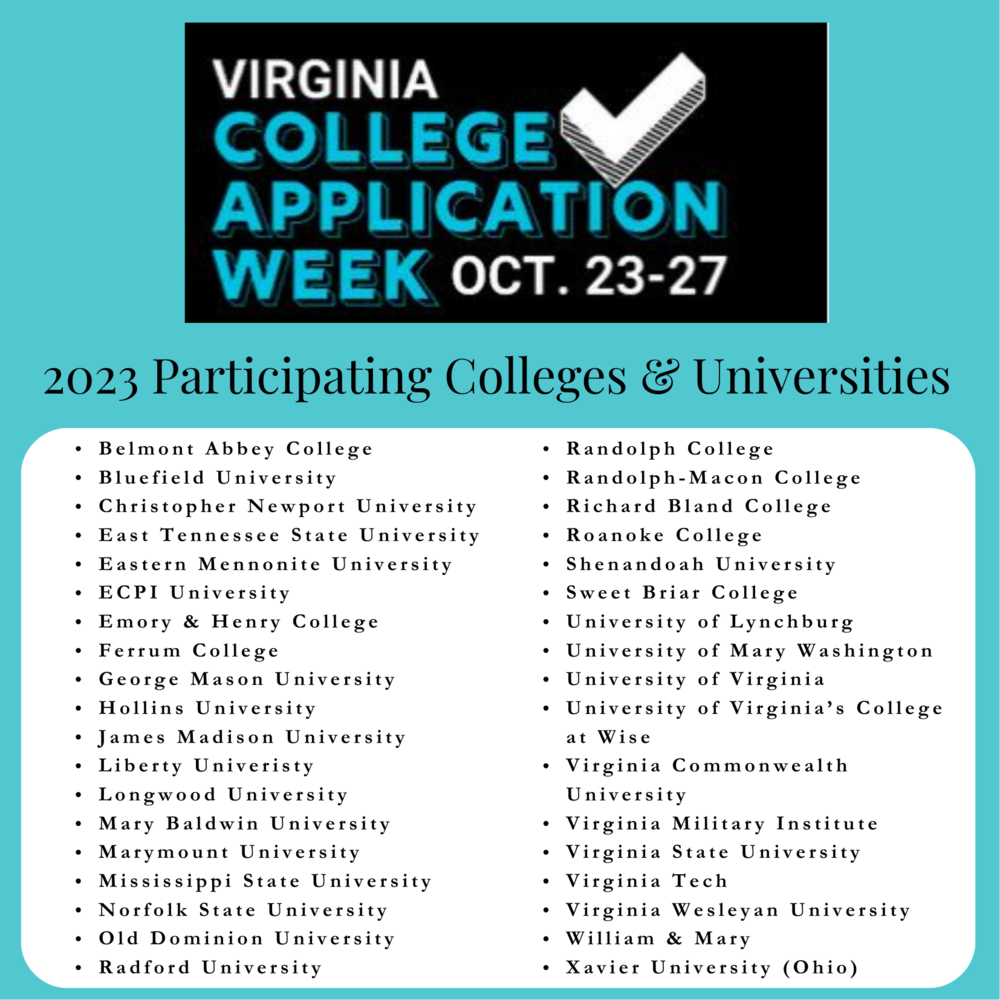 Virginia College Application Week Holston High School