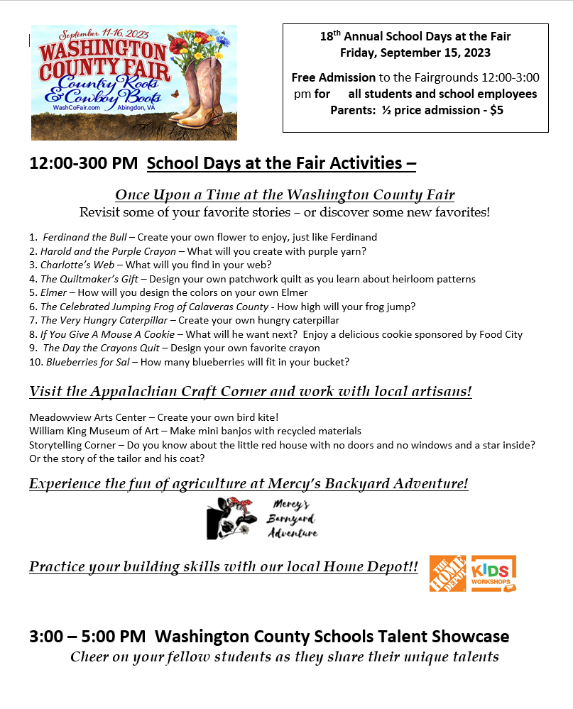 Fair days flyer