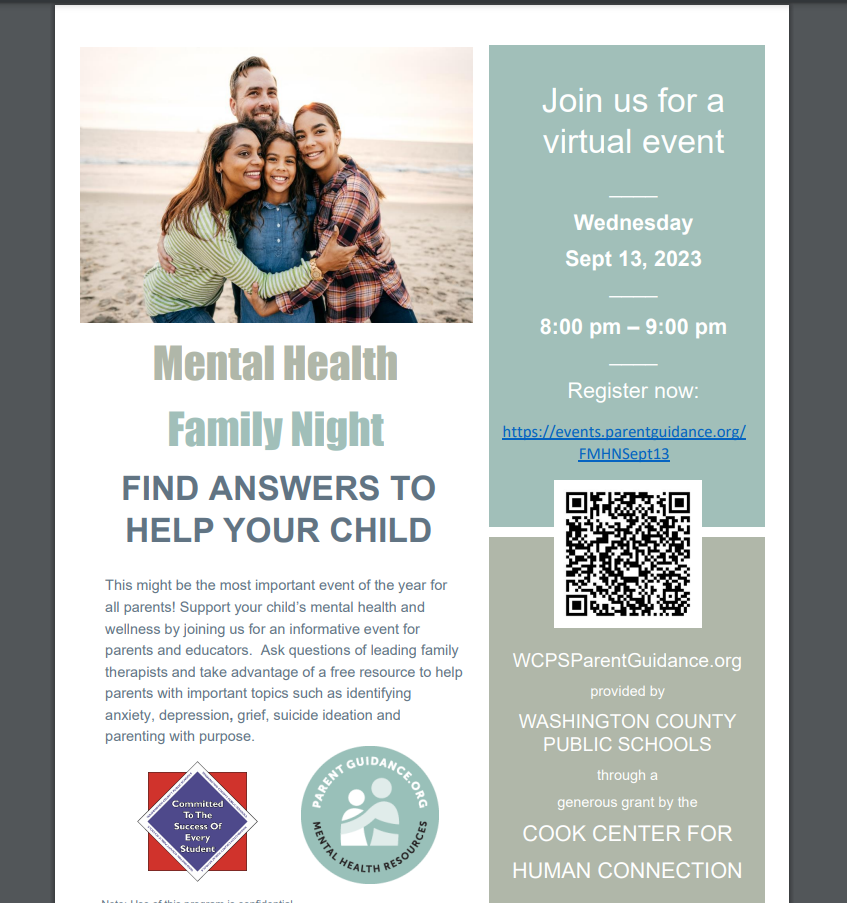 Mental Health flyer